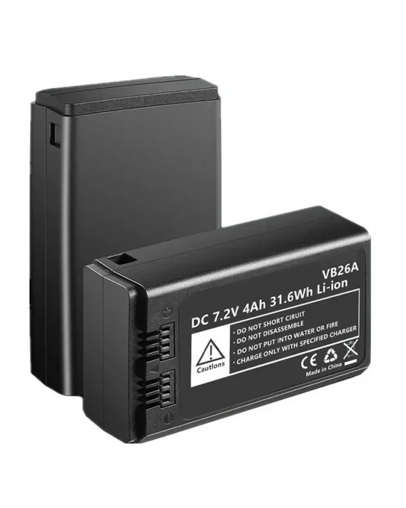 VB26A DC 7.2V 4000mAh 21.6Wh Lithium Battery Power Pack V1S V1N V1C V1F V1O V1 V860III V850III Flash