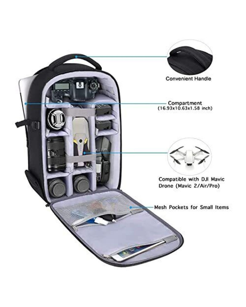 Camera Bag Waterproof DSLR Backpack