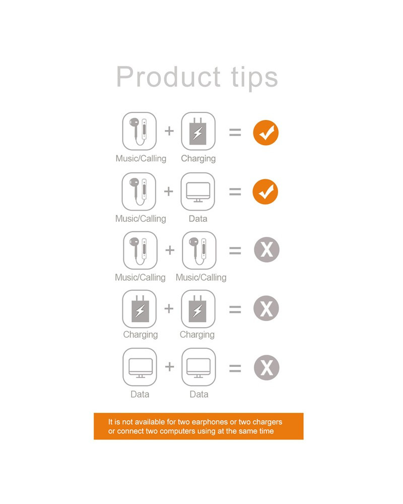 Baseus L36 2 in 1 Audio & Charger Socket Adapter Cable For iPhone