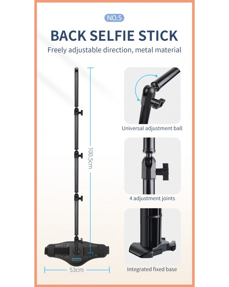 Panoramic Camera Wasit Belt Holder Wearable Mount Stand Bracket for GoPro 12/11/10/9 Insta360 X3/X2 OSMO Pocket Mobile Phone