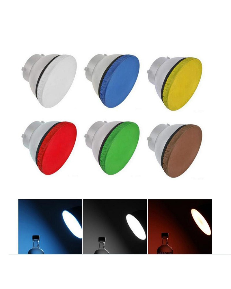 Standard Studio Strobe Reflector Light Soft Diffuser 6 Colors