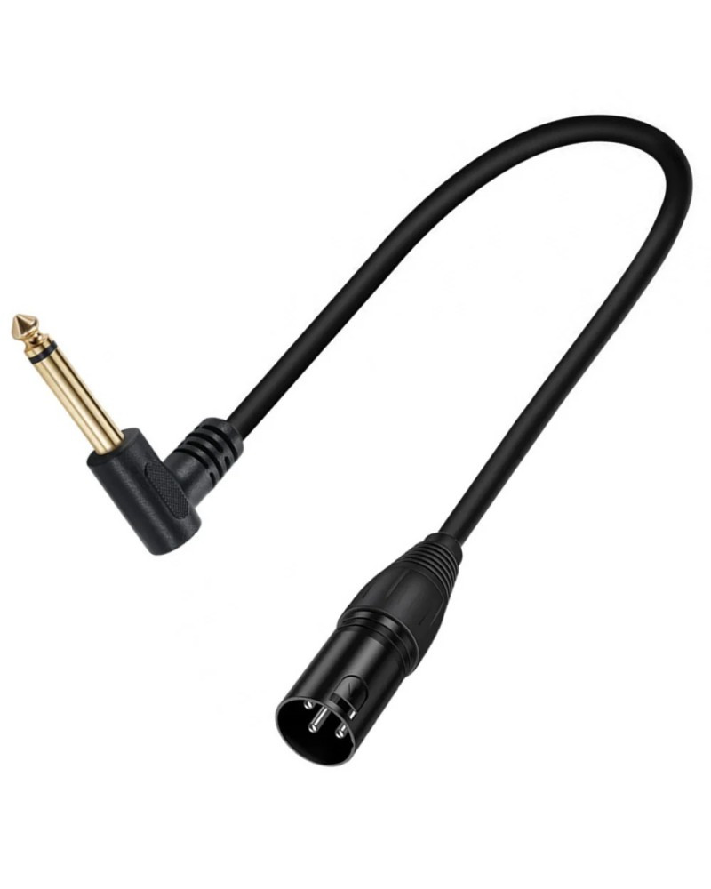 6.35mm TS 1/4 Mono Male to 3Pin XLR Male Unbalanced Microphone Interconnect Cable