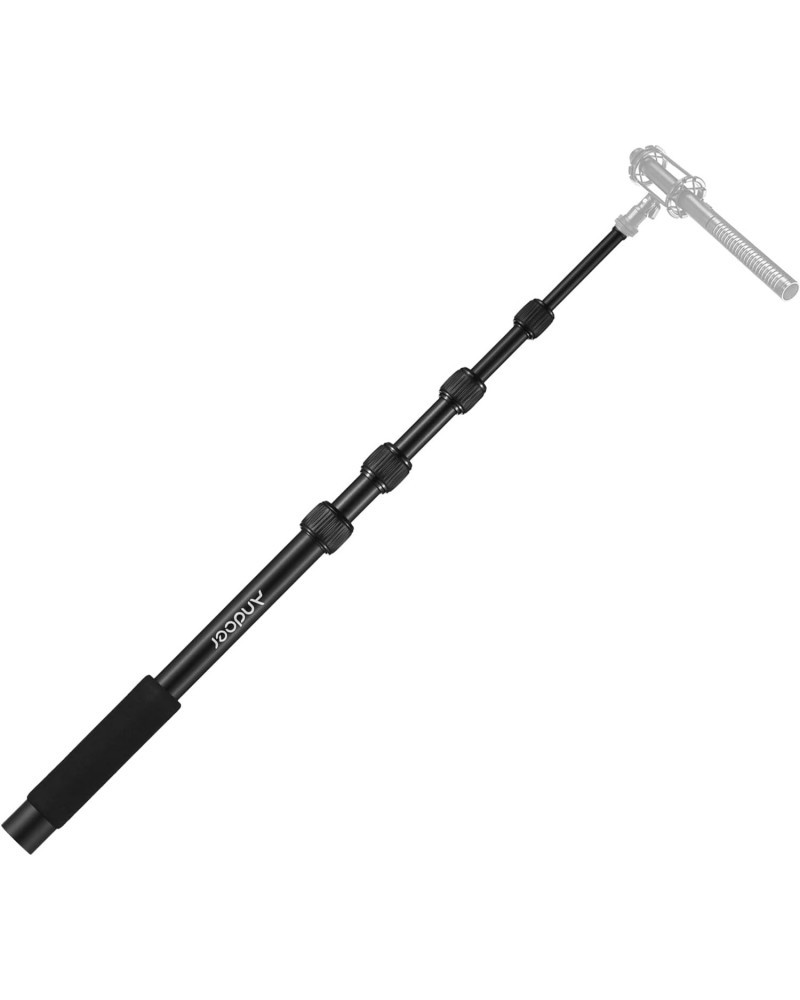 Microphone Boom Arm 4-Section Extendable Mic Arm Carbon Fiber Boom Pole for Microphones