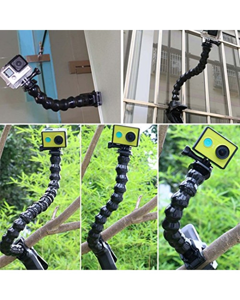 Jaws Flex Clamp Mount with Adjustable Neck for Gopro Hero5 /6/7/8