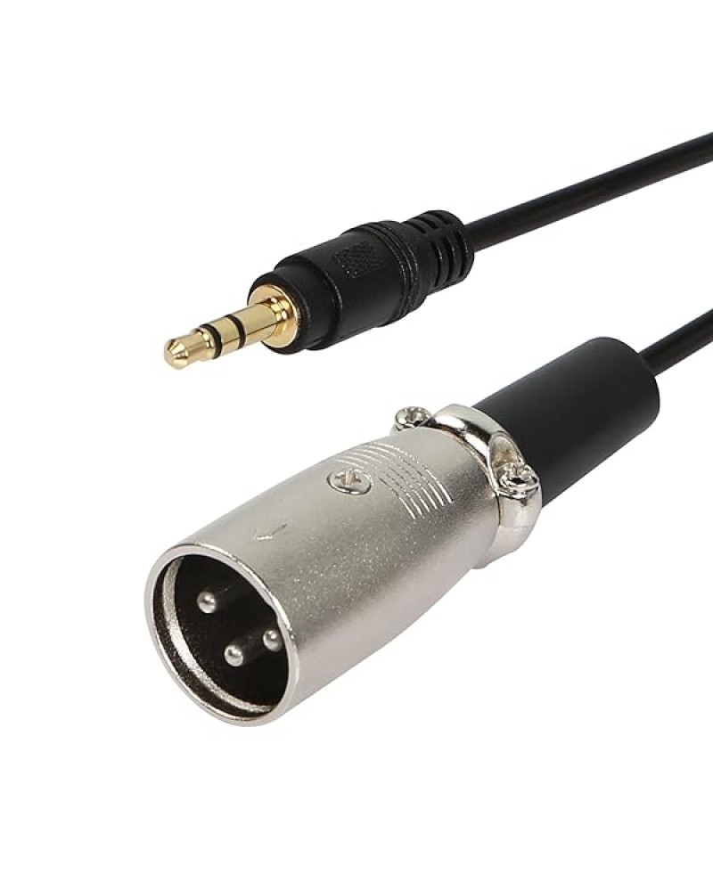 Aux 3.5mm (1/8 Inch) Male to XLR 3-Pin Male Stereo Audio Cable 3M