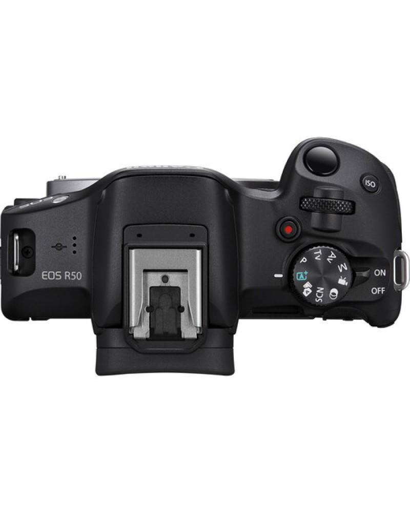 Canon EOS R50 Mirrorless Camera with 18-45mm Lens (Black)