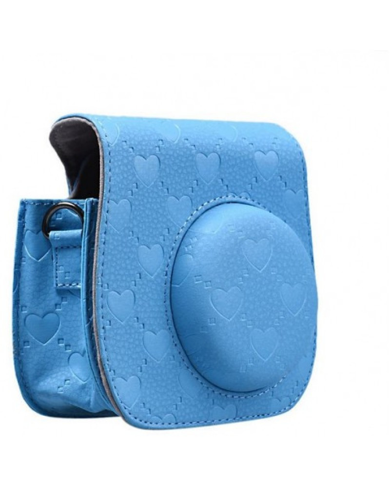 حقيبة جميلة وذات الوان رائعة لكاميرات فوجي الفوية ميني 8 - لون ازرق