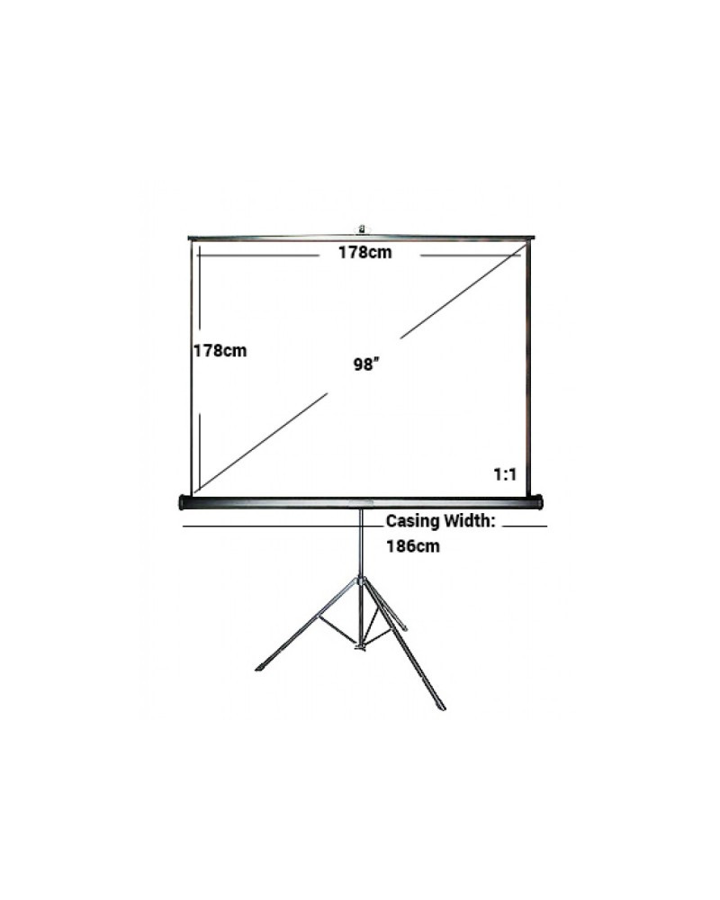 خلفية بورجكترمقاس 178x178CM مع استاند